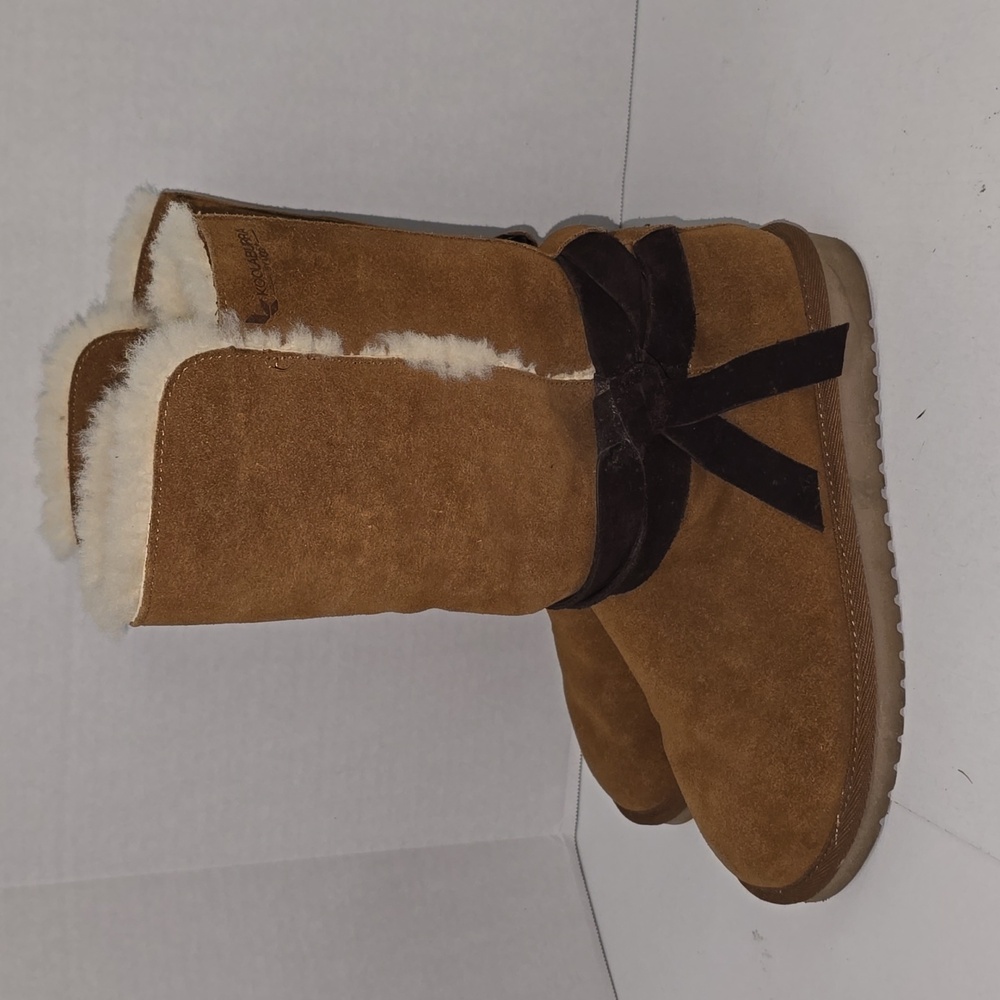 UGG KOOLABURRA Rozalia Chestnut Brown Suede Tall Boots Womens Size 9